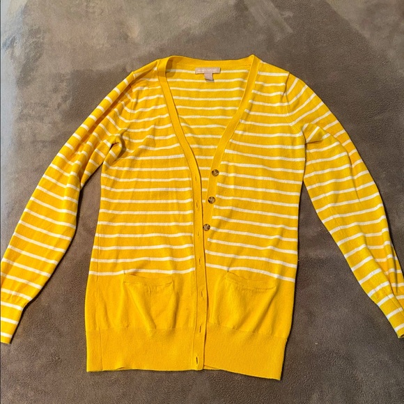 Banana Republic Sweaters - Banana Republic yellow cardigan